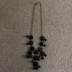 17” black bubble necklace